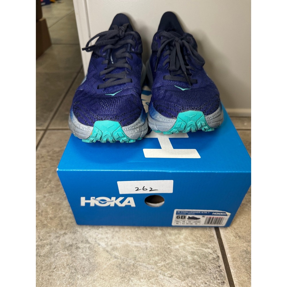 Hoka Women's Challenger ATR 6 Running Shoes Size 6B Blue Teal